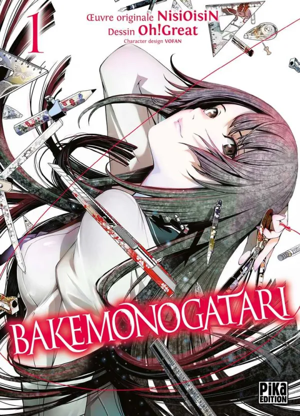 Couverture du tome 1 de Bakemonogatari