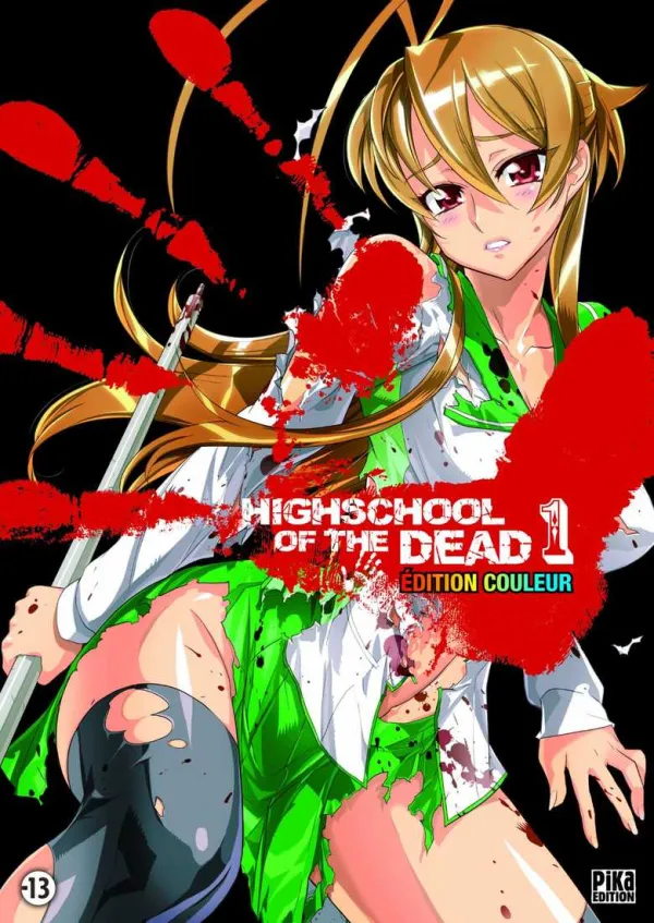 Couverture du tome 1 de Highschool of the Dead Couleur