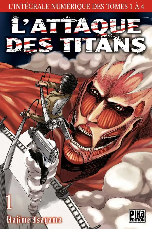 Couverture du tome 1 de L'Attaque des Titans - L'intégrale