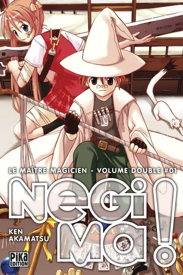 Couverture du tome 1 de Negima ! Le Maître Magicien